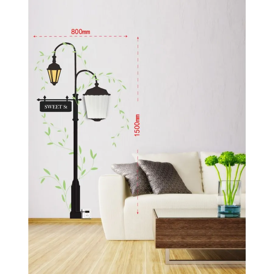 Naklejka na lampę ścienną Street 80x150 cm